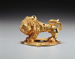Lion sword fitting